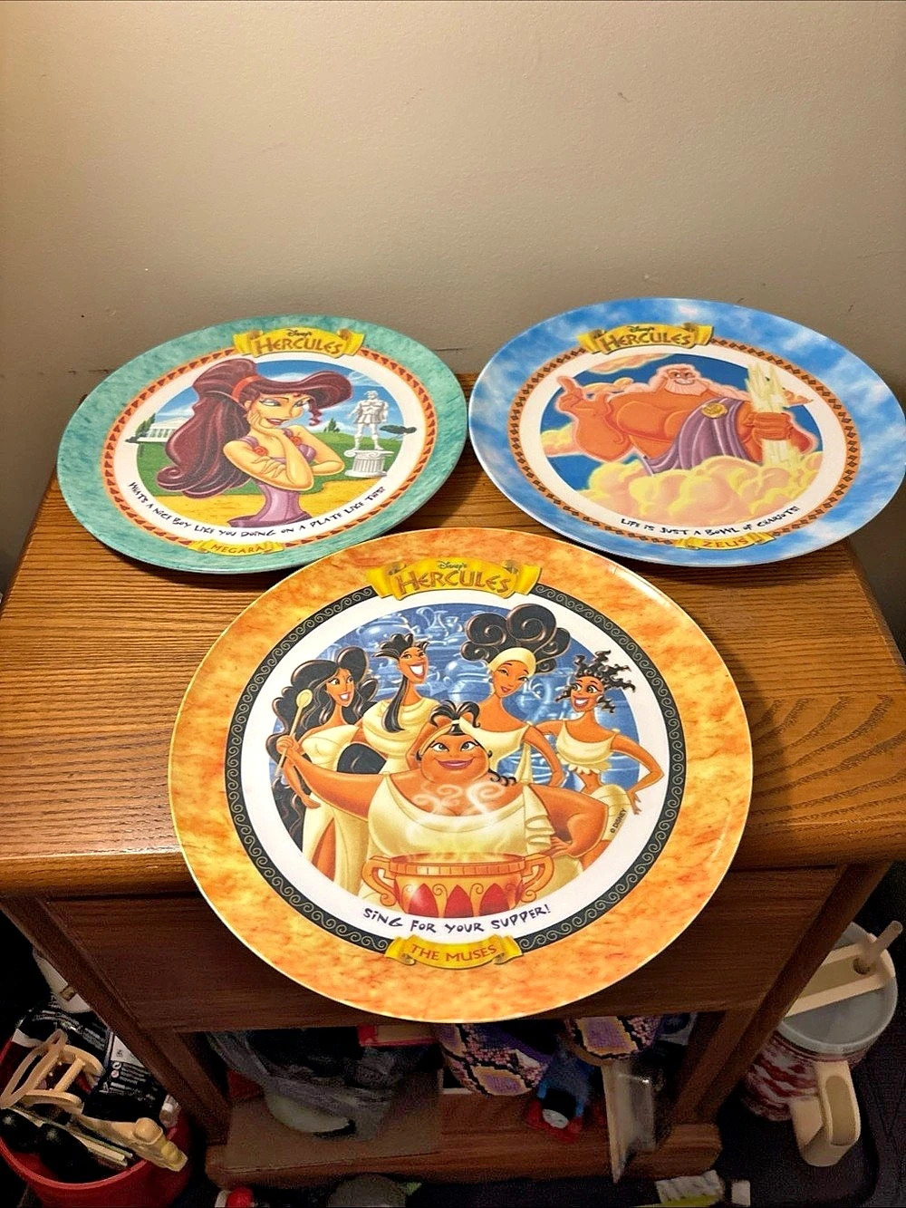 Disney 's Hercules Collector Plates Set of 3 Hercules Collector Plates Set of 3